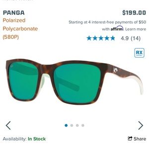 Costa Panga Tortoise with Green Mirror Sunglasses